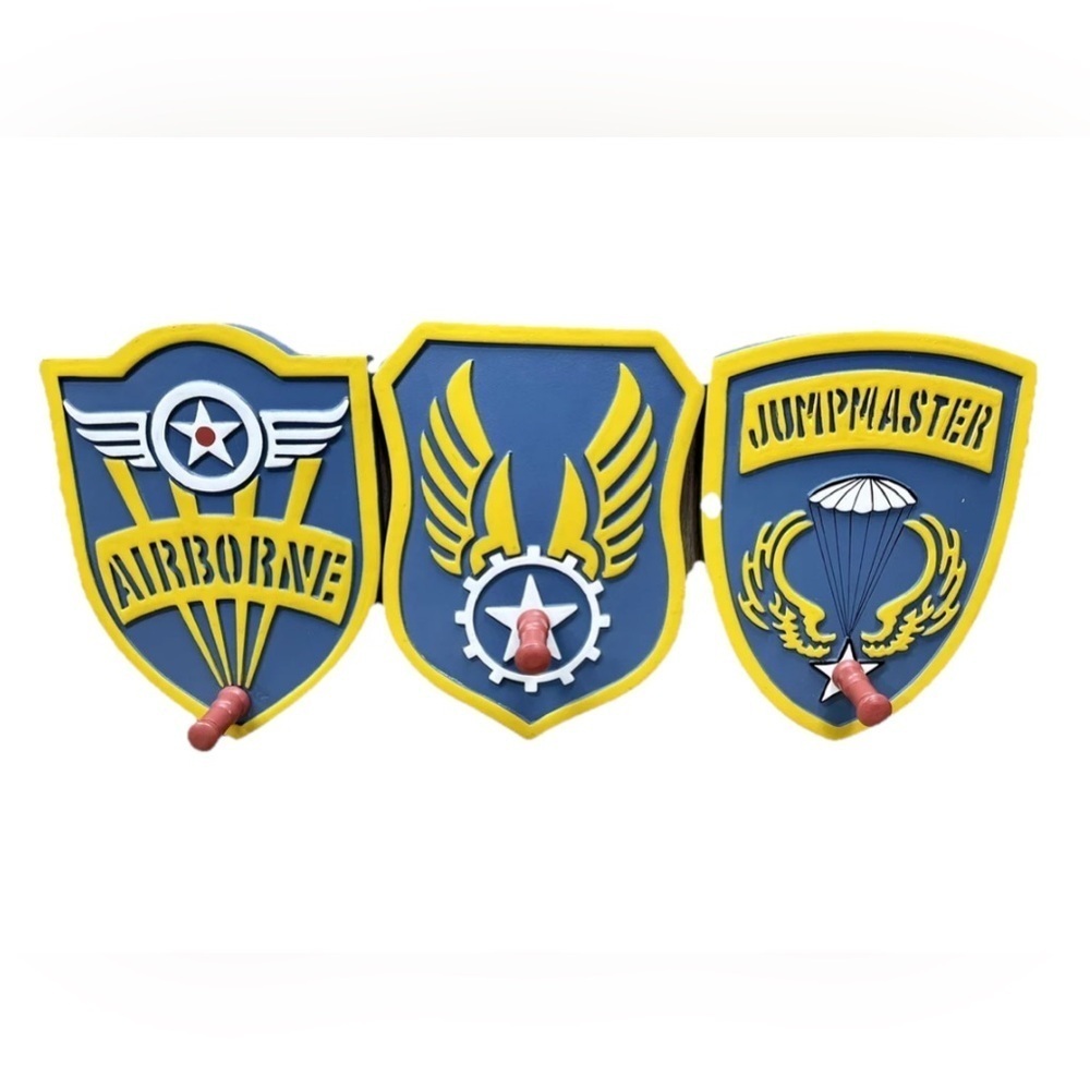 Lot Of 3 Bombay Company Aviation Theme Coat Hanger Wall Decor Airborne Airplane